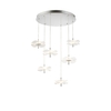 Nori 6 Light Cluster Ceiling Pendant - Polished Chrome