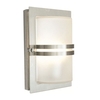 Norlys Basel Wall Light - Stainless Steel with Frosted Glass