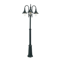 Norlys Firenze Triple Lamp Post - Black