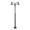 Norlys Oslo Twin Lamp Post - Black
