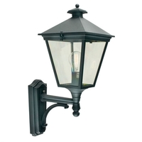 Norlys Turin Outdoor Lantern Wall Light - Black