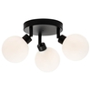 Pearl 3 Light Spotlight Plate - Matt Black