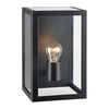 Pelham Half Lantern Outdoor Wall Light - Black