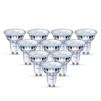 Philips Classic LEDSpot 5.5W Warm White Dimmable LED GU10 Bulbs - Flood Beam - Pack of 10