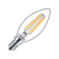 Philips LED Classic 6.5W Warm White Dimmable Decorative Filament Candle Bulb - Small Screw Cap