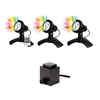 Pond Multi Coloured LED Underwater Spotlight with Remote Kit - 3 Lights