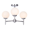 Porto 3 Arm Semi-Flush Ceiling Light - Chrome