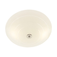 Preston Glass LED Flush Ceiling Light - White