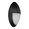 Protect 12W Cool White Outdoor LED Flush Light - Black - Eyelid