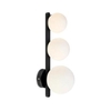 Puro 3 Light Wall Light - Black