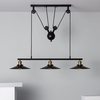 Pusaka 3 Light Bar Ceiling Pendant Light - Black