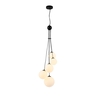 Rafael 5 Light Cluster Ceiling Pendant - Satin Black