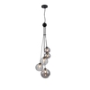 Rhys 5 Light Cluster Ceiling Pendant - Satin Black