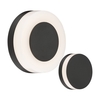 Ring LED Outdoor Flush Wall Light - Matt Black
