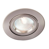 Robus Aluminium Adjustable Downlight - Satin Chrome