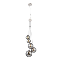 Sammy 5 Light Cluster Ceiling Pendant - Satin Nickel
