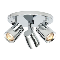 Saxby Knight 3 Light Spotlight Plate - Chrome