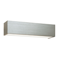 Saxby Shale LED Up & Down Wall Light - Brushed Chrome