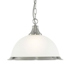Searchlight American Diner Ceiling Pendant Light - Satin Silver