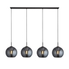 Searchlight Amsterdam 4 Light Bar Ceiling Pendant - Smoked Glass