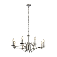 Searchlight Ascot 8 Light Chandelier - Chrome