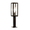 Searchlight Box Outdoor Pedestal Light - Black