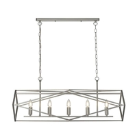 Searchlight Chassis 5 Light Bar Ceiling Pendant - Satin Silver