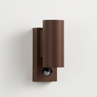Searchlight Chiltern LED Outdoor Wall Light with PIR Sensor - Rust Brown