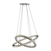 Searchlight Clover LED Ceiling Pendant Light - Crystal