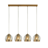 Searchlight Conio 4 Light Bar Ceiling Pendant - Satin Brass