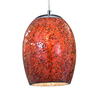 Searchlight Crackle Ceiling Pendant Light - Red