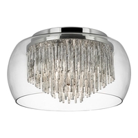 Searchlight Curva Flush Light - Chrome