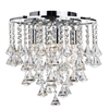 Searchlight Dorchester Crystal Flush Ceiling Light - Chrome