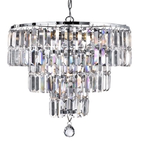 Searchlight Empire 5 Light Ceiling Pendant Light - Chrome