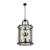 Searchlight Grand Victorian 8 Light Lantern Chandelier - Black