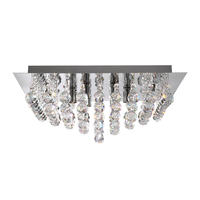 Searchlight Hanna 6 Light Sqaure Flush Light - Chrome