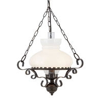 Searchlight Hurricane Ceiling Pendant Light - Antique Brass