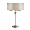 Searchlight Knightsbridge 3 Arm Table Lamp - Satin Silver