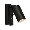 Searchlight LED Outdoor Wall Mounted Spotlight with Dusk to Dawn Sensor - Black