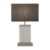 Searchlight Marble Table Lamp - White
