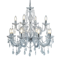 Searchlight Marie Therese 12 Light Chandelier - Chrome