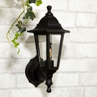Searchlight Morgan Coach Lantern Outdoor Wall Light - Black