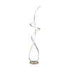 Searchlight Music LED Floor Lamp - Satin Silver