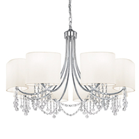 Searchlight Nina 8 Light Chandelier - Polished Chrome