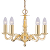 Searchlight Seville 5 Light Chandelier - Polished Brass