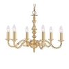 Searchlight Seville 6 Light Chandelier - Brass