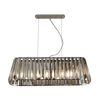 Searchlight Sienna Glass Bar Ceiling Pendant Light - Smoked