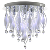 Searchlight Spindle LED Flush Light with Remote Control - Polished Chrome