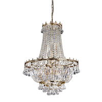 Searchlight Versailles Crystal Chandelier - Gold