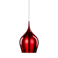 Searchlight Vibrant Large Ceiling Pendant Light - Red